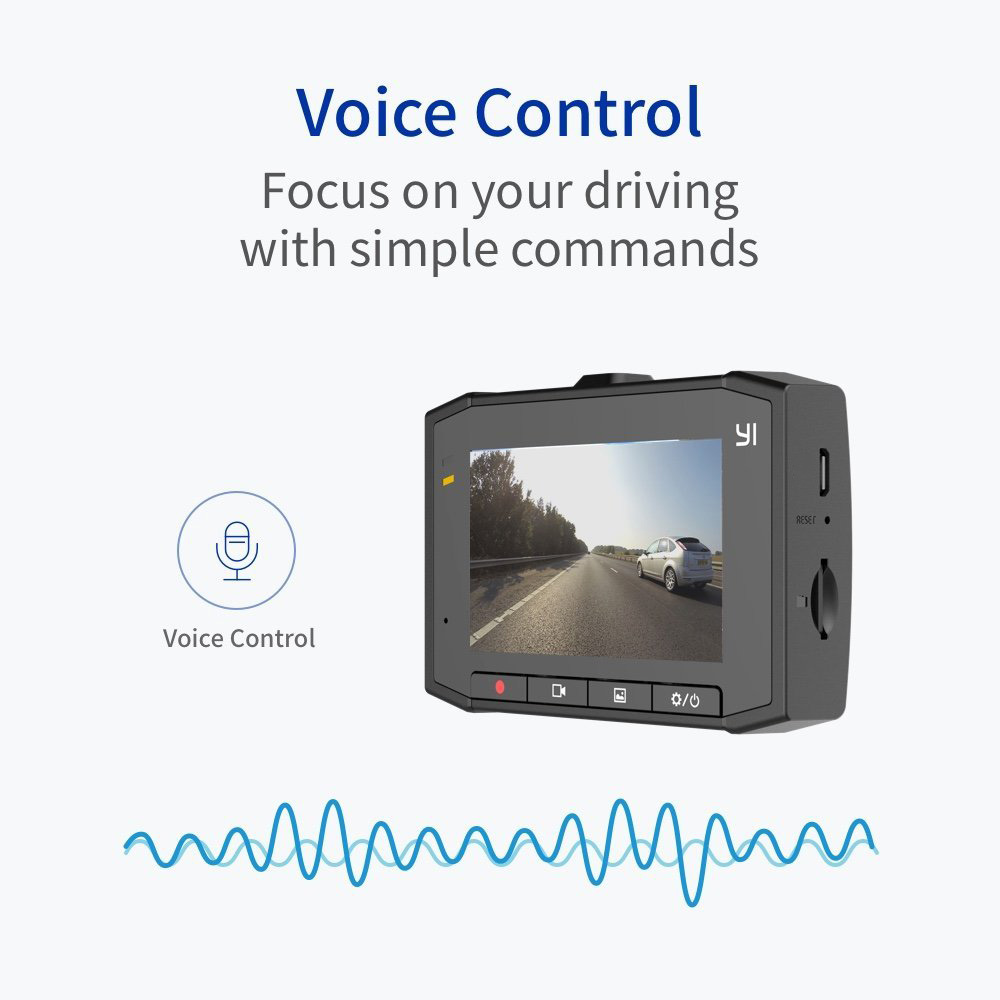 [HK Sotck] YI Ultra A17+A7 Dual Core Chip 2.7 Inch LCD Dash Camera 2.7K WiFi Voice Control Light Sensor 140 Degree Wide Angle With 16GB TF Card - Black