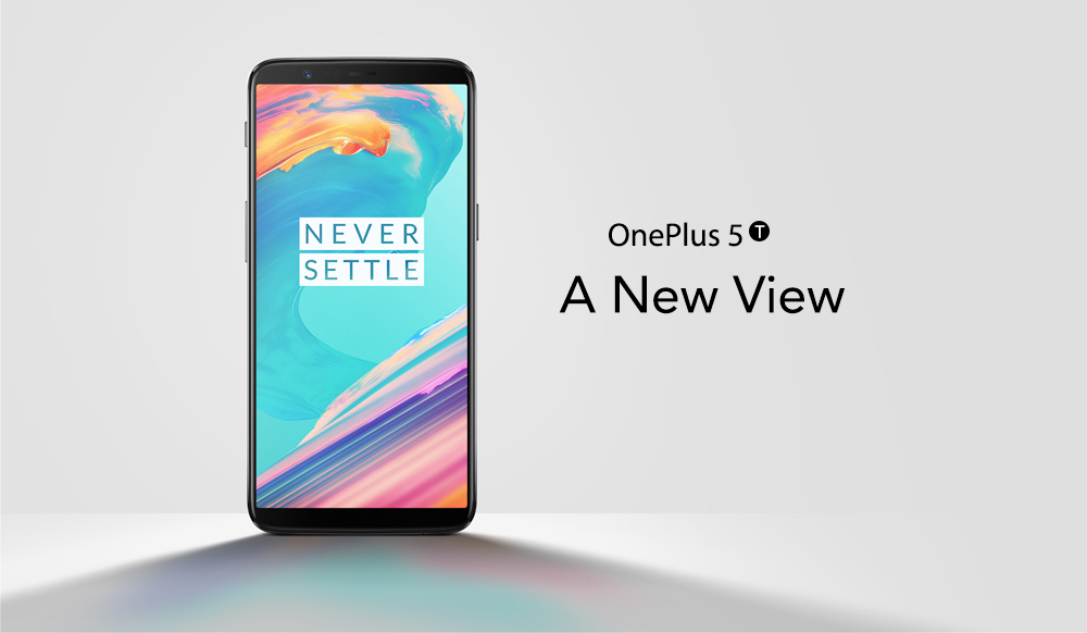 [Official Global ROM]OnePlus 5T 6.01 Inch Smartphone 18:9 FHD+ Screen Snapdragon 835 Octa Core 6GB 64GB 20.0MP+16.0MP Dual Rear Cam OxygenOS NFC Dash Charge Type C - Black