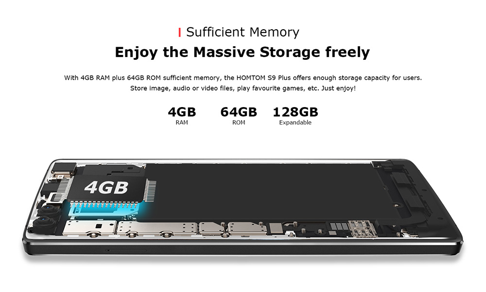 [HK Stock]HOMTOM S9 Plus 5.99 Inch Smartphone 4GB 64GB MT6750T Octa Core 16.0MP + 5.0MP Dual Rear Camera Android 7.0 Touch ID 4050mAh Fast Charge - Black