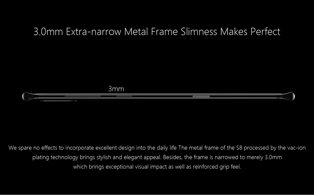 Meiigoo S8 6.1 Inch Smartphone 18:9 FHD+ Screen 4GB 64GB MTK6750T Octa Core 13.0MP + 5.0MP Dual Rear Camera Android 7.0 Touch ID OTG - Blue