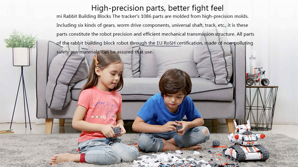 Xiaomi Mitu DIY Building Blocks Robot Bluetooth 4.0 Programmable Smart Track Mobile Phone Control