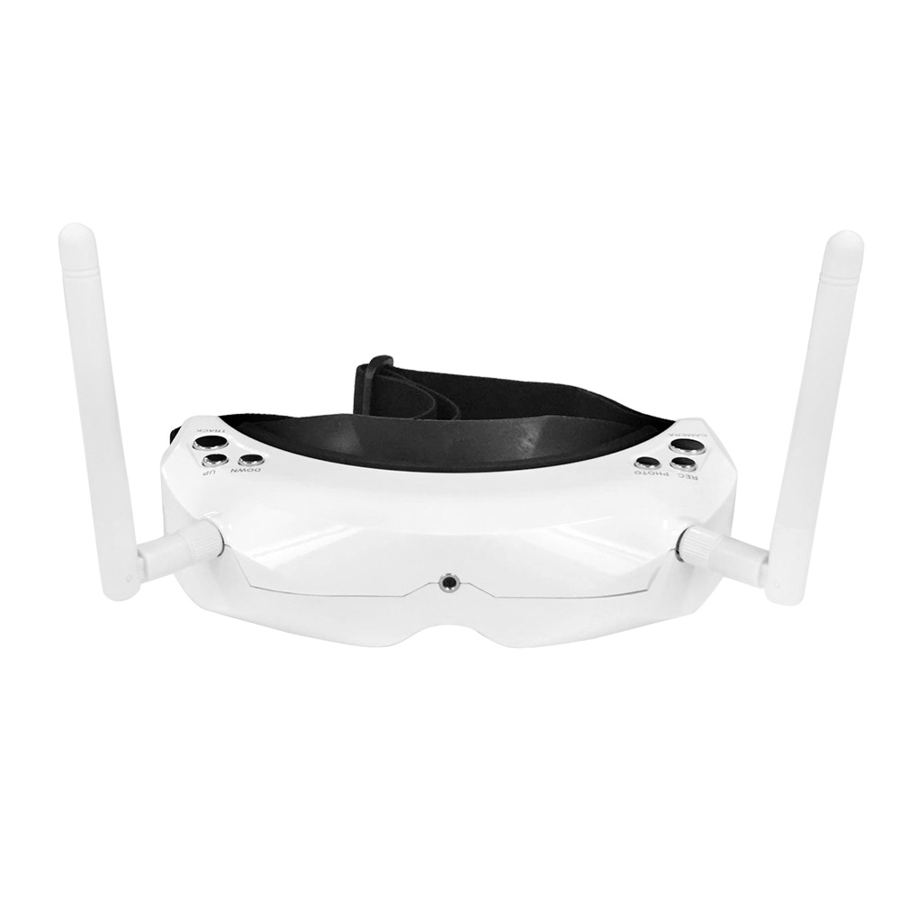 Skyzone SKY02S V+ 3D 5.8G 40CH FPV Goggles with Transmitter Camera Head Tracking HDMI DVR - White