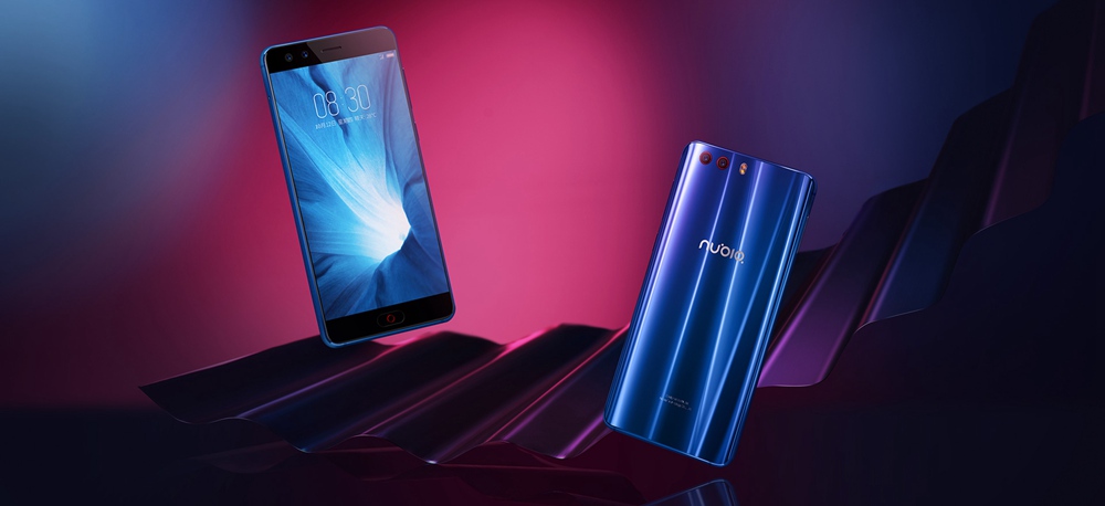 ZTE Nubia Z17miniS 5.2 Inch 4G LTE Smartphone 6GB 64GB Four Cameras Snapdragon 653 Octa Core Android 7.1 Touch ID NFC - Black Gold