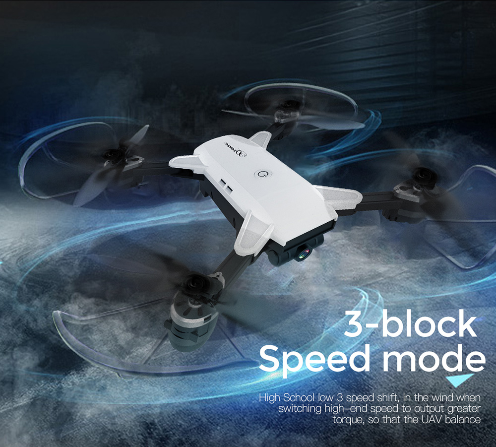 JDRC JD20 ELVES 720P WIFI FPV Foldable Drone RTF White