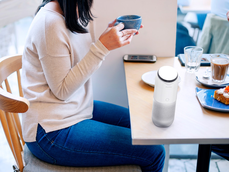 AutoBot ABF001 Car Air Purifier Vehicle Air Purifier Three Working Modes With LED Indicator Lights - White