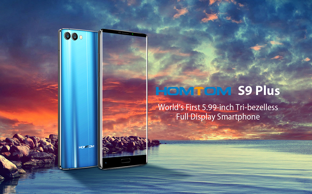 [HK Stock]HOMTOM S9 Plus 5.99 Inch Smartphone 4GB 64GB MT6750T Octa Core 16.0MP + 5.0MP Dual Rear Camera Android 7.0 Touch ID 4050mAh Fast Charge - Blue