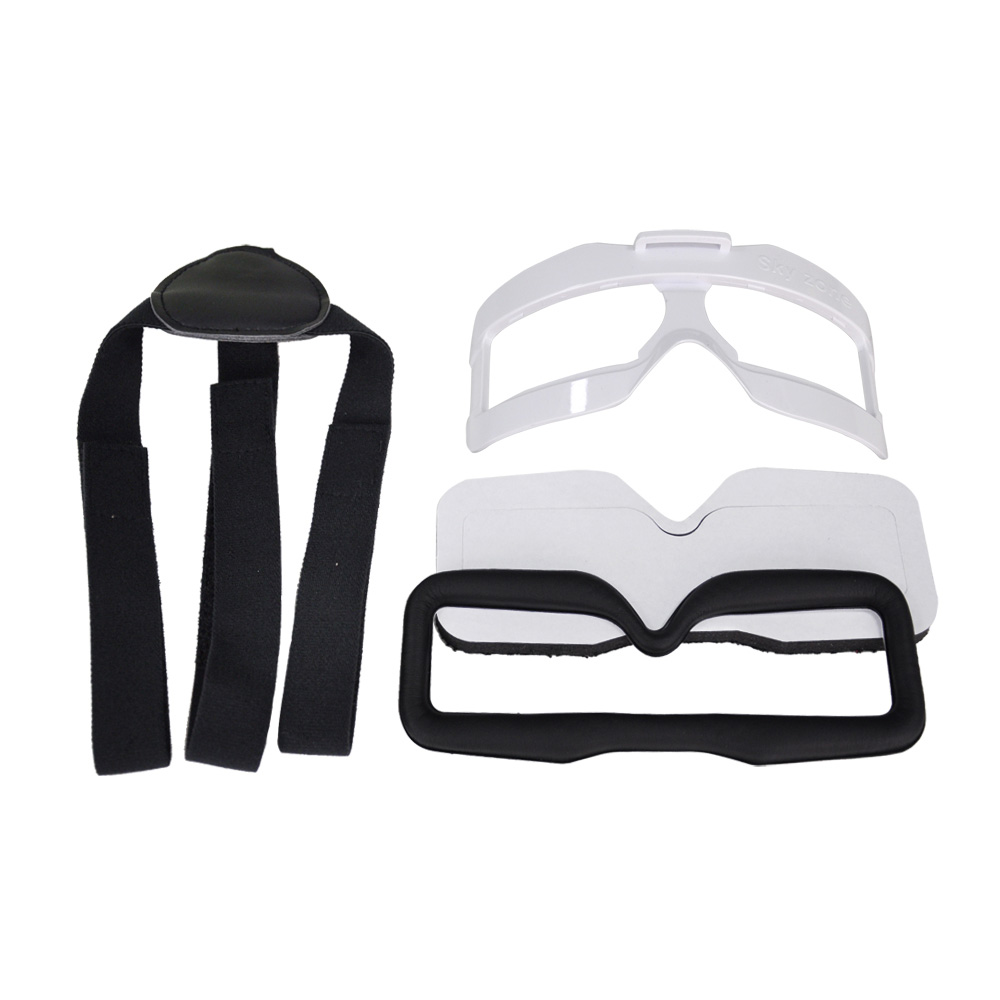 Skyzone SKY02S V+ 3D 5.8G 40CH FPV Goggles with Transmitter Camera Head Tracking HDMI DVR - White