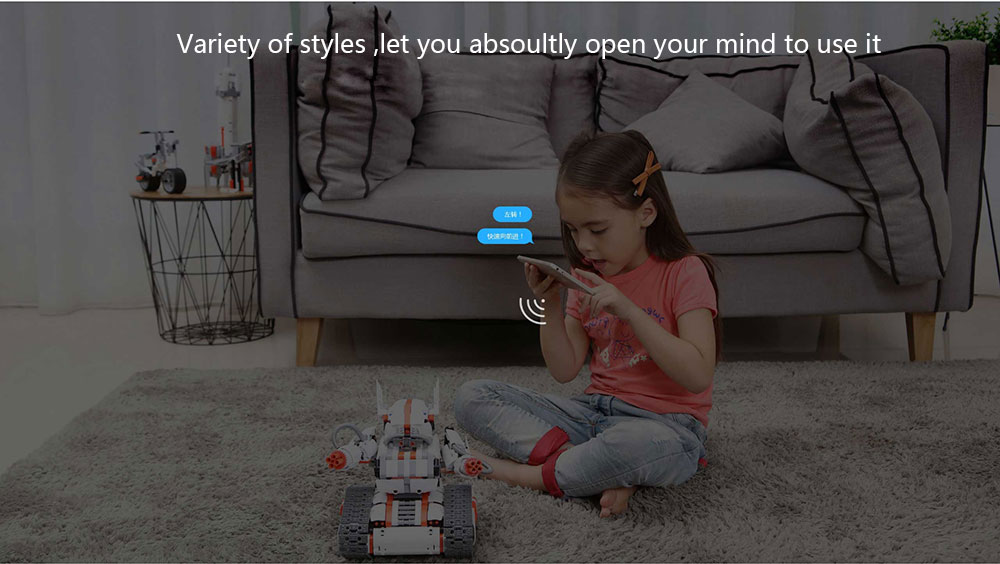 Xiaomi Mitu DIY Building Blocks Robot Bluetooth 4.0 Programmable Smart Track Mobile Phone Control