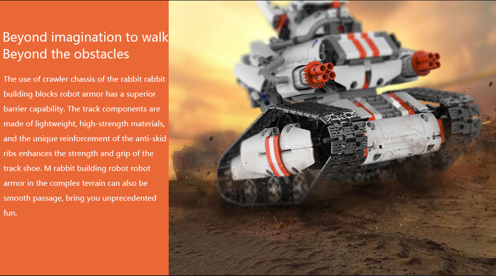 Xiaomi Mitu DIY Building Blocks Robot Bluetooth 4.0 Programmable Smart Track Mobile Phone Control