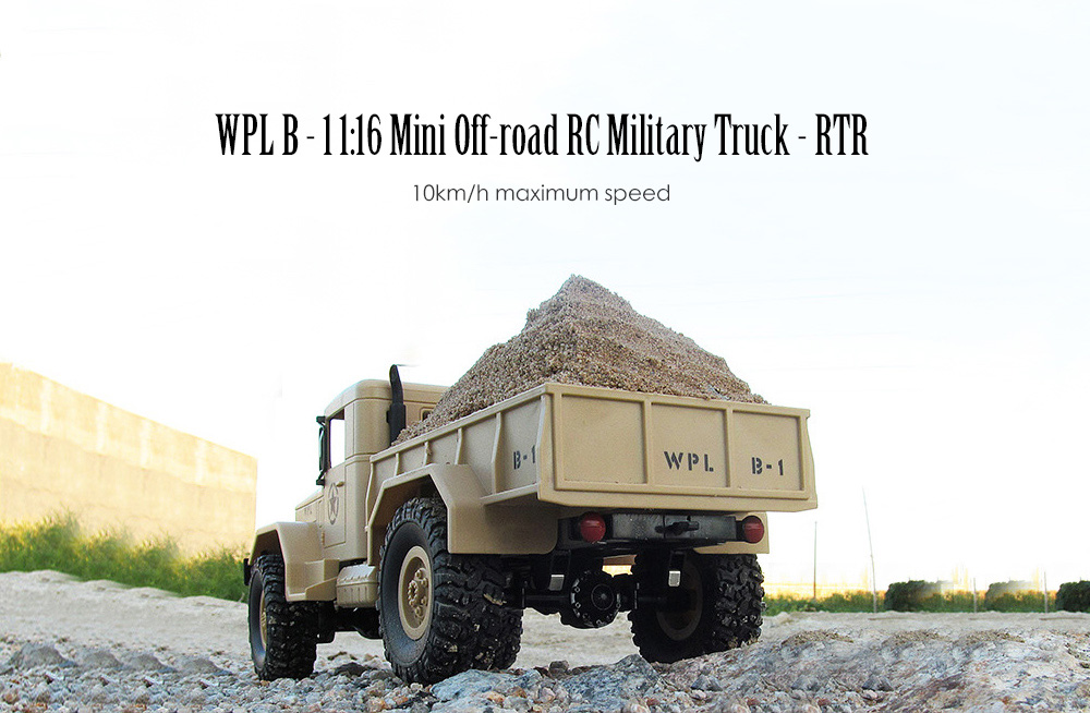 WPL B-1 DIY Car Kit 2.4G 1:16 4WD Off-road Vehicles RC Car without Electronic Parts KIT - Army Green