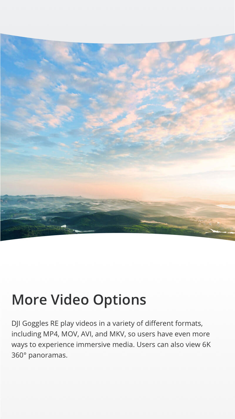 DJI Goggles Racing Edition 5 Inches Head Tracking FPV Glasses for DJI Mavic Pro/Spark/Phantom 4/Inspir 2 - Black