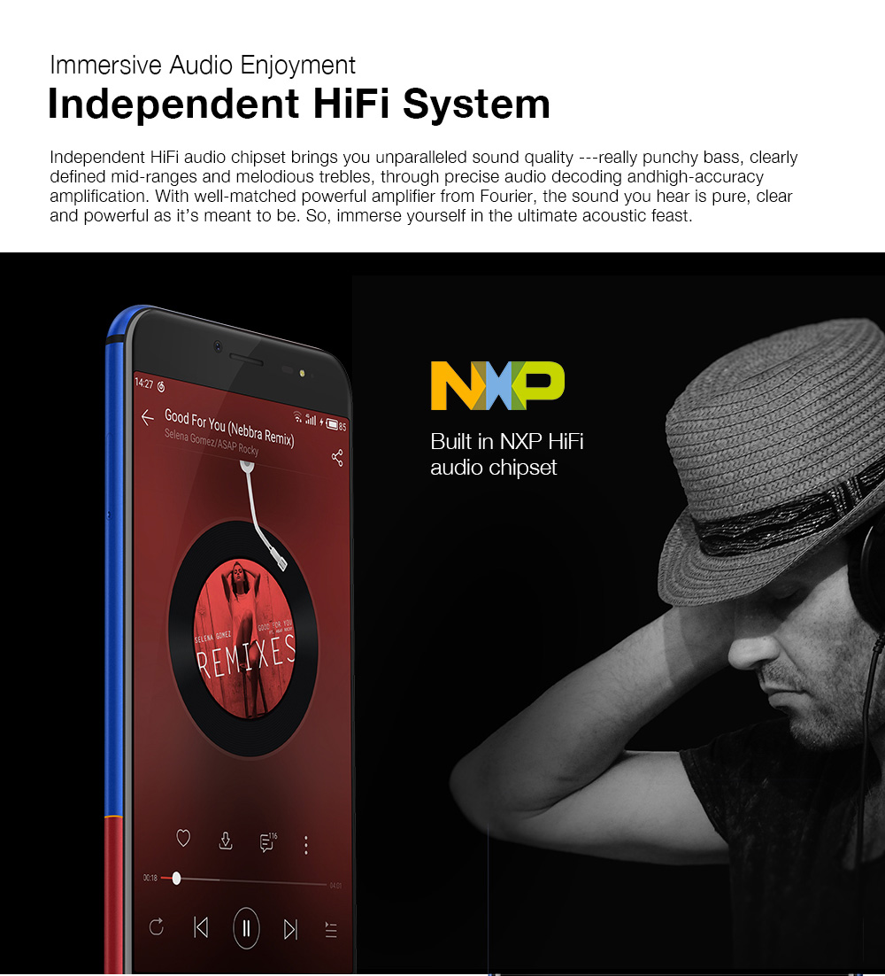 [HK Stock][Global Version]Ulefone T1 5.5 Inch 4G LTE Smartphone Helio P25 Octa Core 2.6Ghz  6GB 128GB 16.0MP Dual Rear Cam Android 7.0 Type-C NXP HiFi Audio - Red Blue