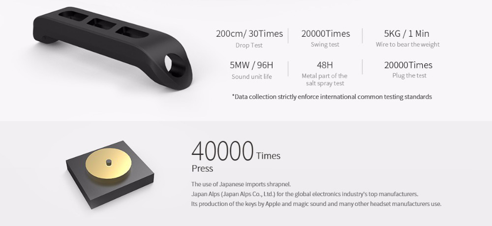 UIISII T8 In-ear Earphones with Mic Stereo Dual Dynamic Drivers Strong Bass Noise Reduction - Red