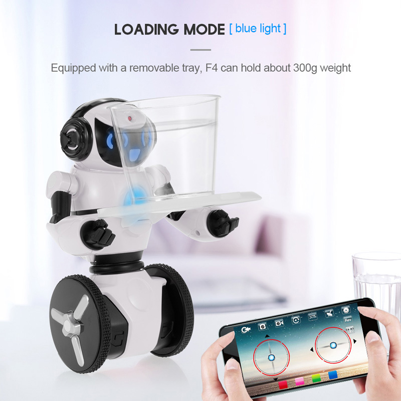WLtoys F4 WIFI Camera Intelligent Dancing Gesture Sensor Control RC Robot RTR - Pink