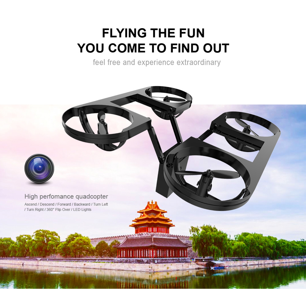 TYRC TY6 WIFI FPV Foldable Drone with 720P HD Camera Altitude Hold Mode RC Quadcopter BNF - Red