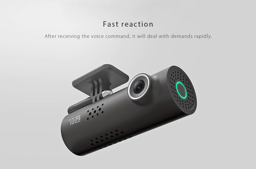 Xiaomi 70 Minutes Mstar 8328P Sony IMX323 Smart Dash Camera WiFi 1080P FHD 130 Degrees FOV Camera Voice Control Car DVR - Black