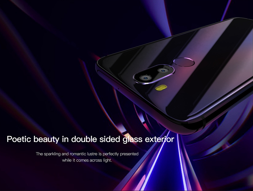 [Package B]UHANS i8 5.7 Inch Smartphone 18:9 HD+ Full Screen 4GB 64GB MT6750T Octa Core Dual Rear Camera Android 7.0 (Black) + Silicone Case + Tempered Glass