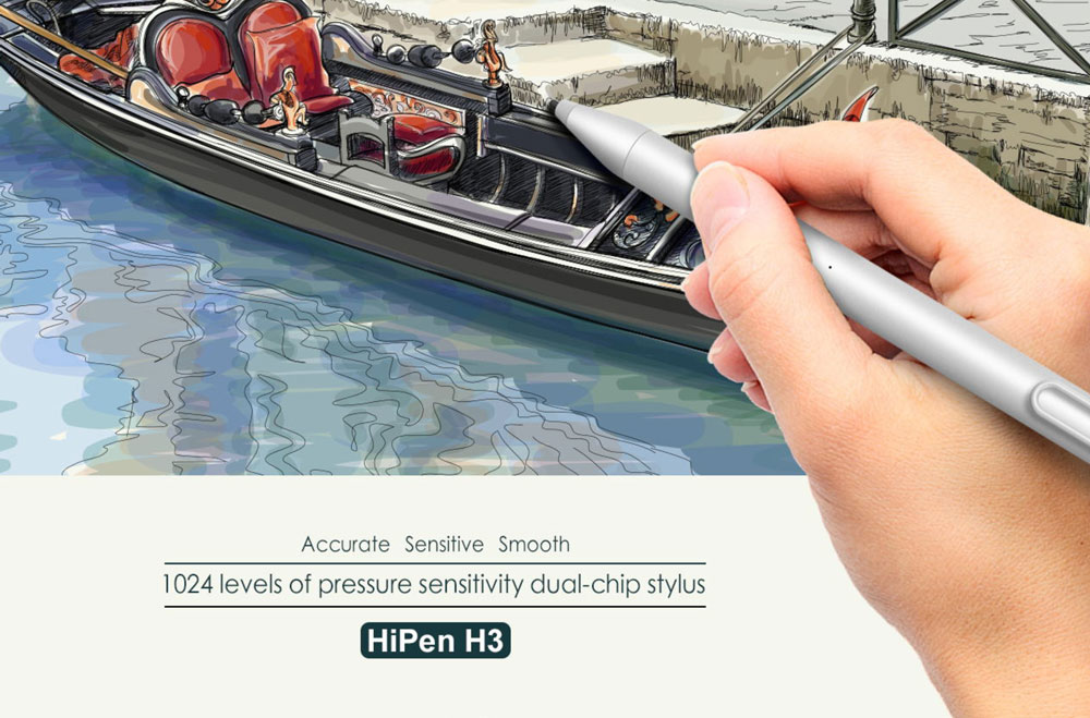 Original Chuwi Hipen H3 Active Stylus Pen For Chuwi Hi13 - Silver