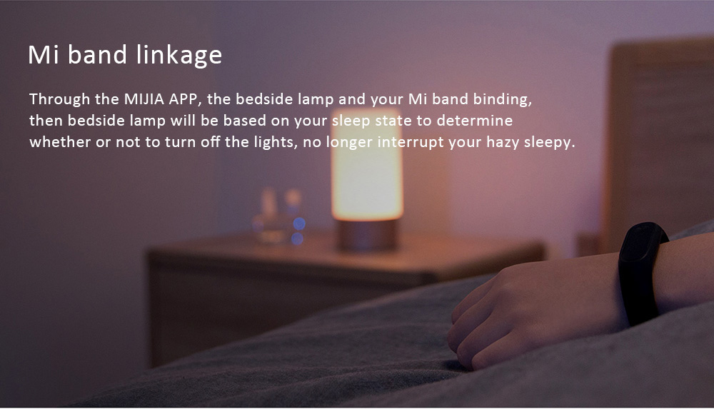 Xiaomi Mijia Bedside Lamp Bluetooth WiFi Connection Touch Control 300Lm 16 Million RGB Color 10W 1700k ~ 6500k - White / Upgraded Version