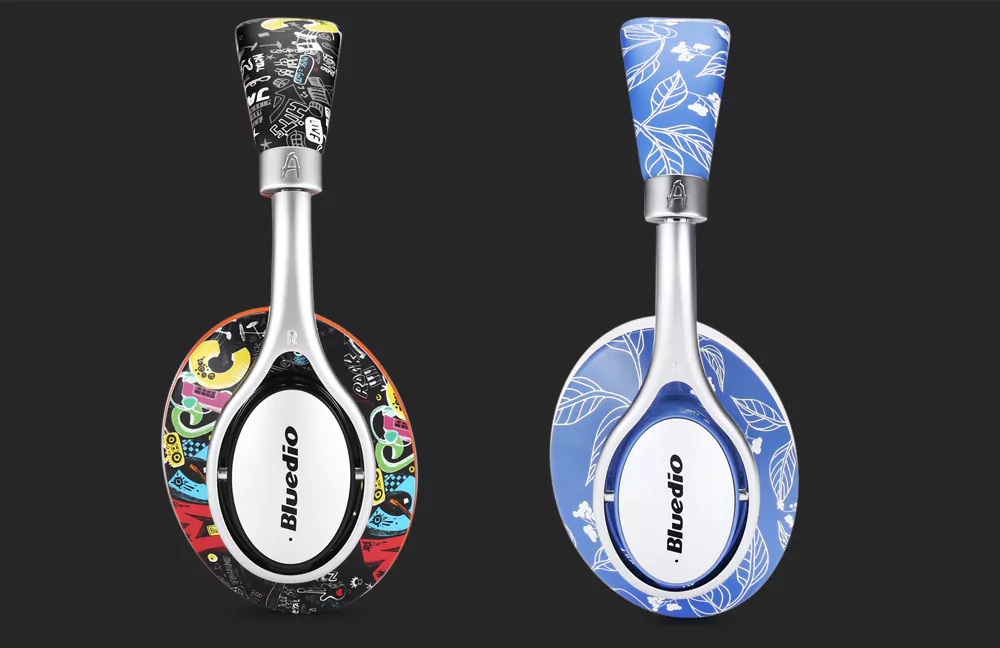 Bluedio A2 Wireless Bluetooth Headphones with Mic Type-C NICAM Sound - Blue