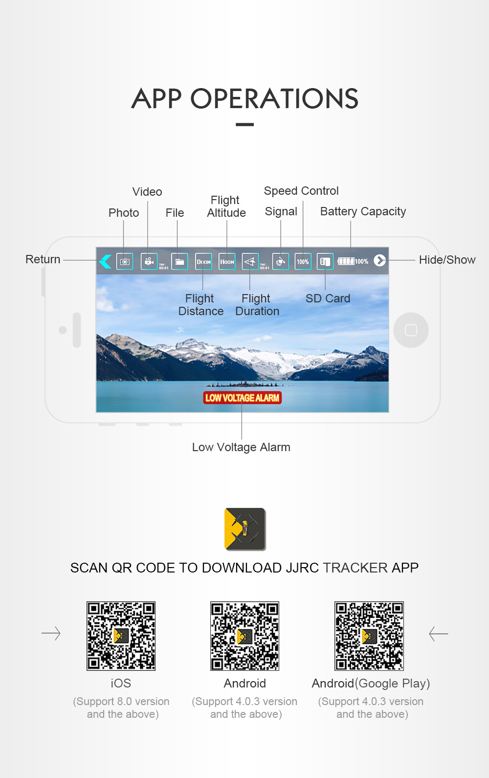 JJRC H55 TRACKER 720P WIFI FPV with GPS Positioning Brush RC Quadcopter RTF - Camouflage Yellow
