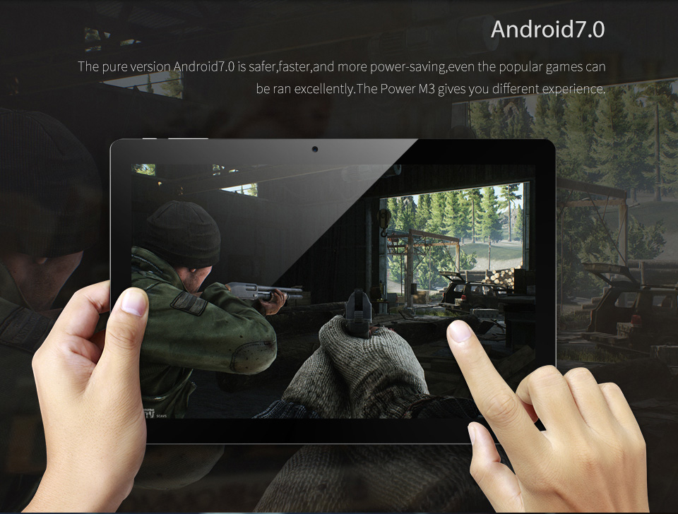 ALLDOCUBE Power M3 4G Android Phablet MT6753 Quad Core 1.5GHz 10.1 Inch  2GB RAM 32GB ROM Dual SIM Dual Camera Wifi - Black/Gray