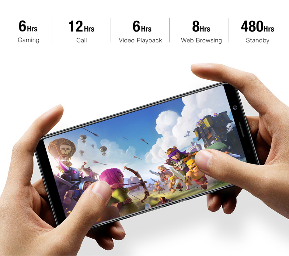 [HK Stock]Ulefone MIX 2 5.7 Inch 4G LTE Smartphone 18:9 HD+ Screen 2GB 16GB MT6737 Quad Core Dual Rear Cameras Android 7.0 3300mAh Touch ID VoLTE - Blue
