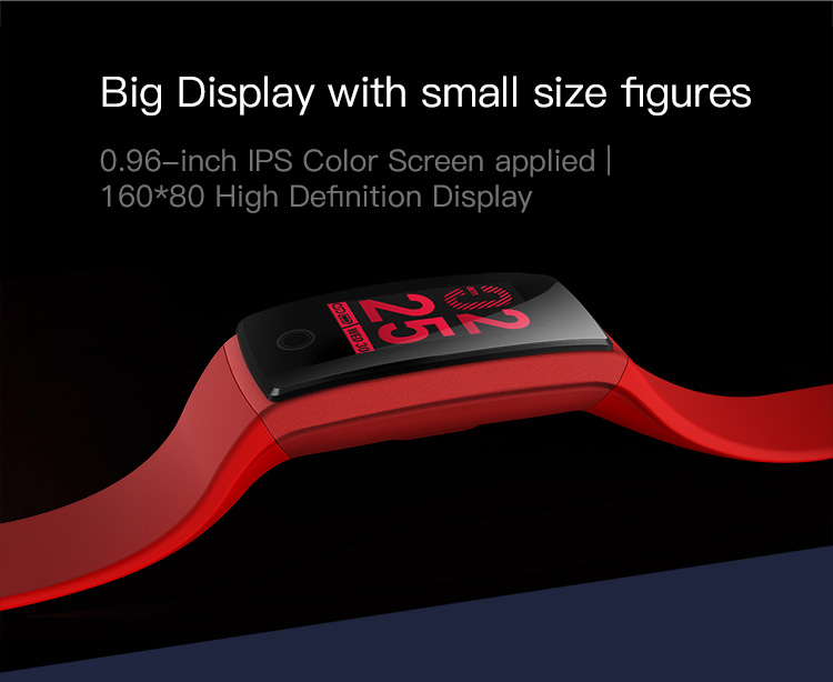 V10 Smart Bracelet 0.96" TFT Bluetooth 4.0 64KB RAM 512KB ROM Pedometer Heart Rate Sleep Monitor Multi-language IP*7 Water Resistant for Android iOS  - Black