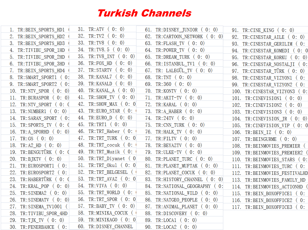 3 Months IPTV Server HD for Satellite Receiver