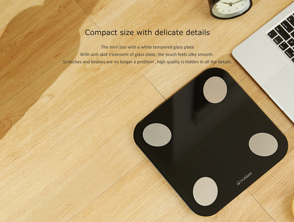 [Internation Version]Yunmai Balance Smart Body Fat Scale Bluetooth 4.0 APP Remote Control Body Composition Monitor -Whit