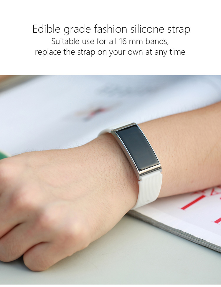 Makibes X3  Smart Bracelet Heart Rate/Blood Pressure Monitor Bluetooth Water Resistant IP68 Compatible with iOS Android  - Black