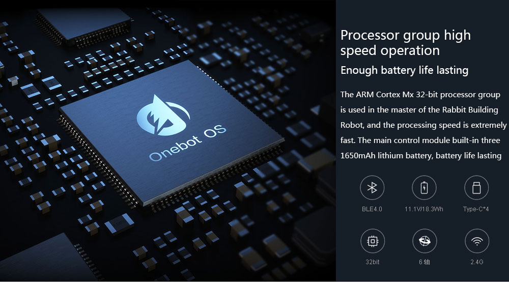 Xiaomi Mitu DIY Building Blocks Robot Bluetooth 4.0 Programmable Smart Track Mobile Phone Control