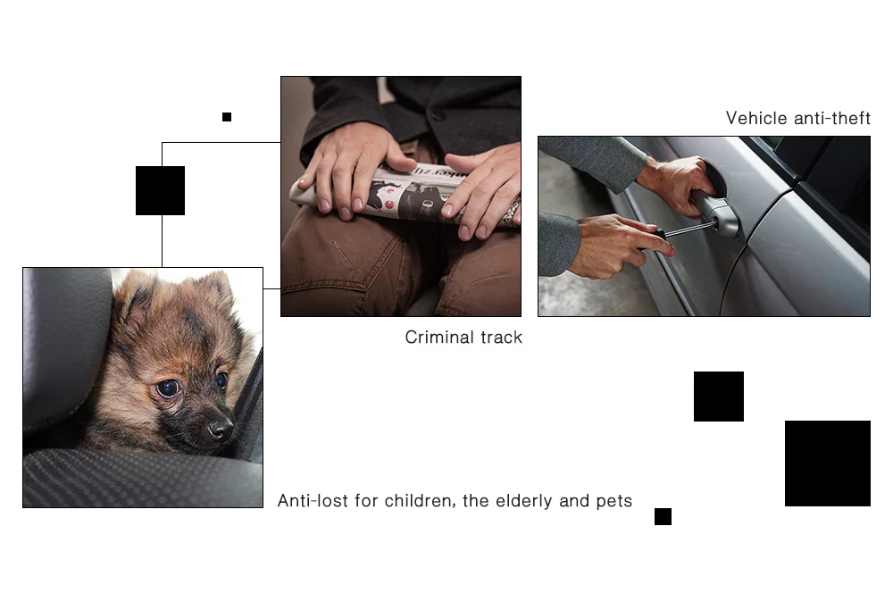 TK201 Car GPS Tracker Vehicle Anti-theft Remote Monitor Real-time Tracking Over-speed Alarm - White