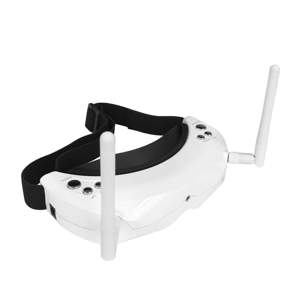 Skyzone SKY02S V+ 3D 5.8G 40CH FPV Goggles with Transmitter Camera Head Tracking HDMI DVR - White
