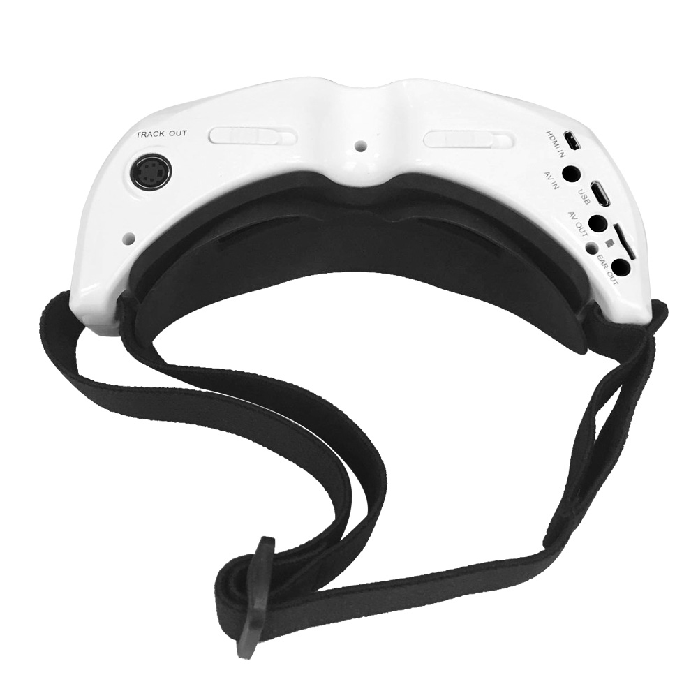 Skyzone SKY02S V+ 3D 5.8G 40CH FPV Goggles with Transmitter Camera Head Tracking HDMI DVR - White