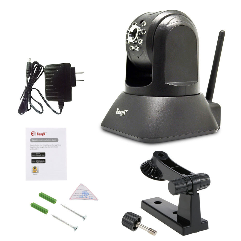 EasyN A196 720P WiFi IP Camera 1.0MP 1/4' CMOS 2.8mm Lens Night Vision Camer Motion Detection P2P Onvif Security Camera
