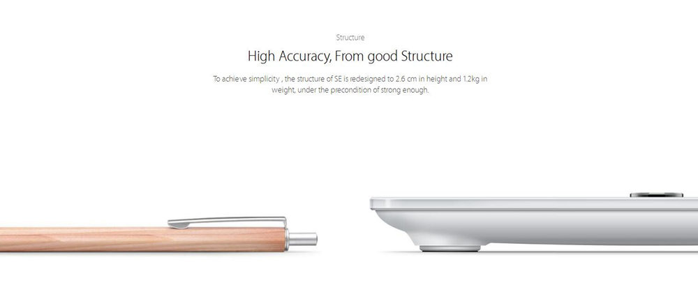 Yunmai SE M1680 Smart Body Fat Scale Bluetooth 4.0 APP Remote Control Body Composition Monitor -White