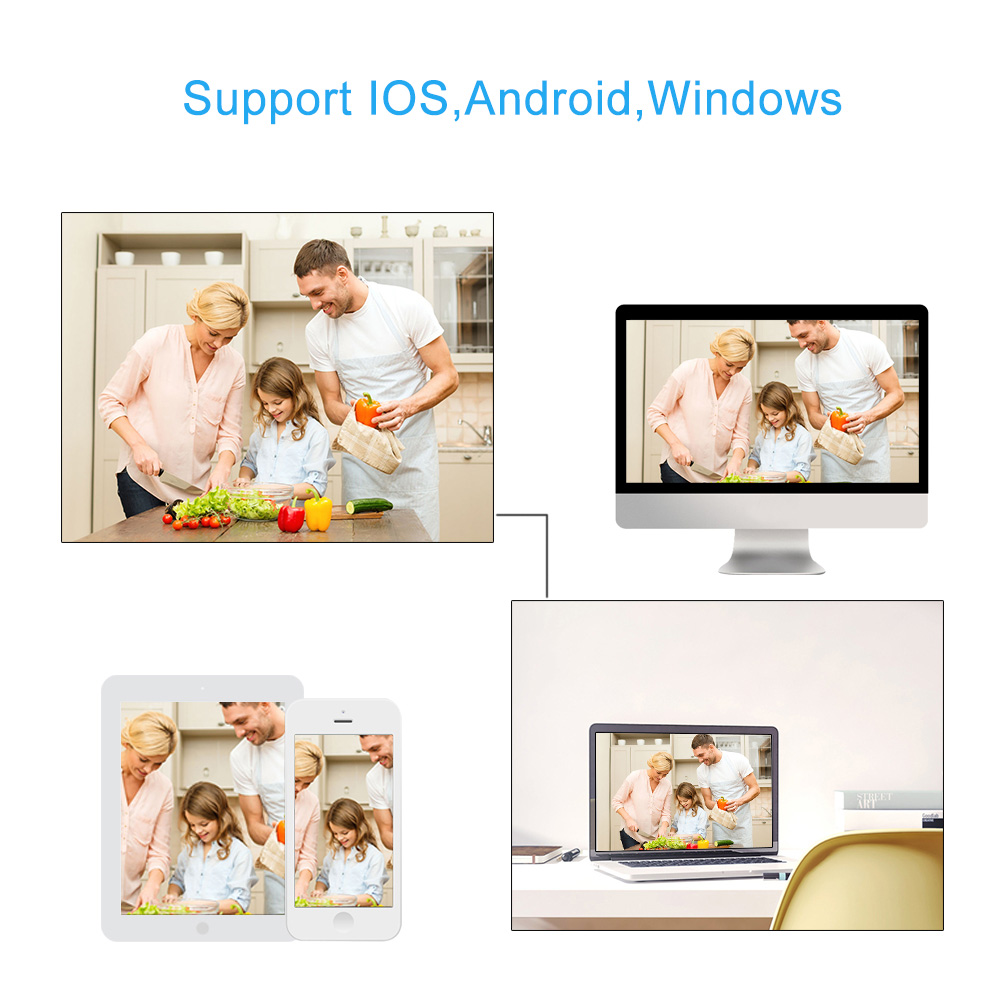 EasyN A196 720P WiFi IP Camera 1.0MP 1/4' CMOS 2.8mm Lens Night Vision Camer Motion Detection P2P Onvif Security Camera