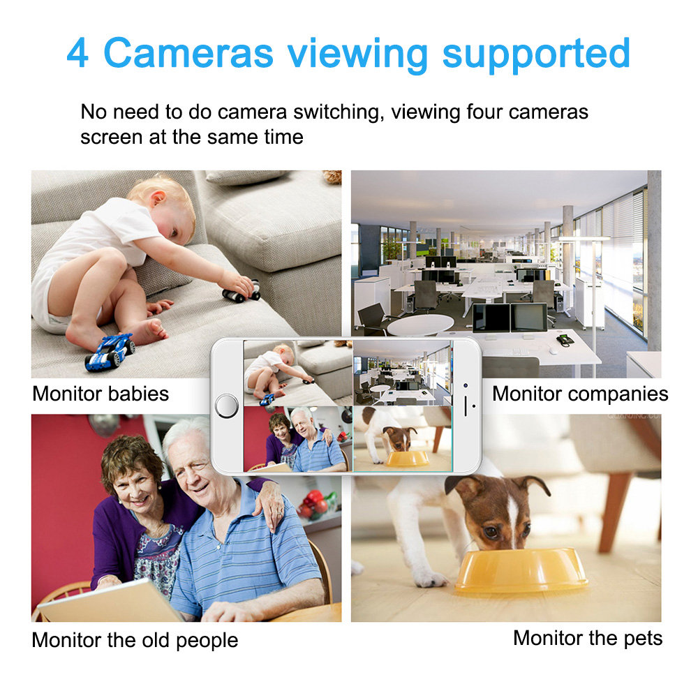 EasyN A196 720P WiFi IP Camera 1.0MP 1/4' CMOS 2.8mm Lens Night Vision Camer Motion Detection P2P Onvif Security Camera