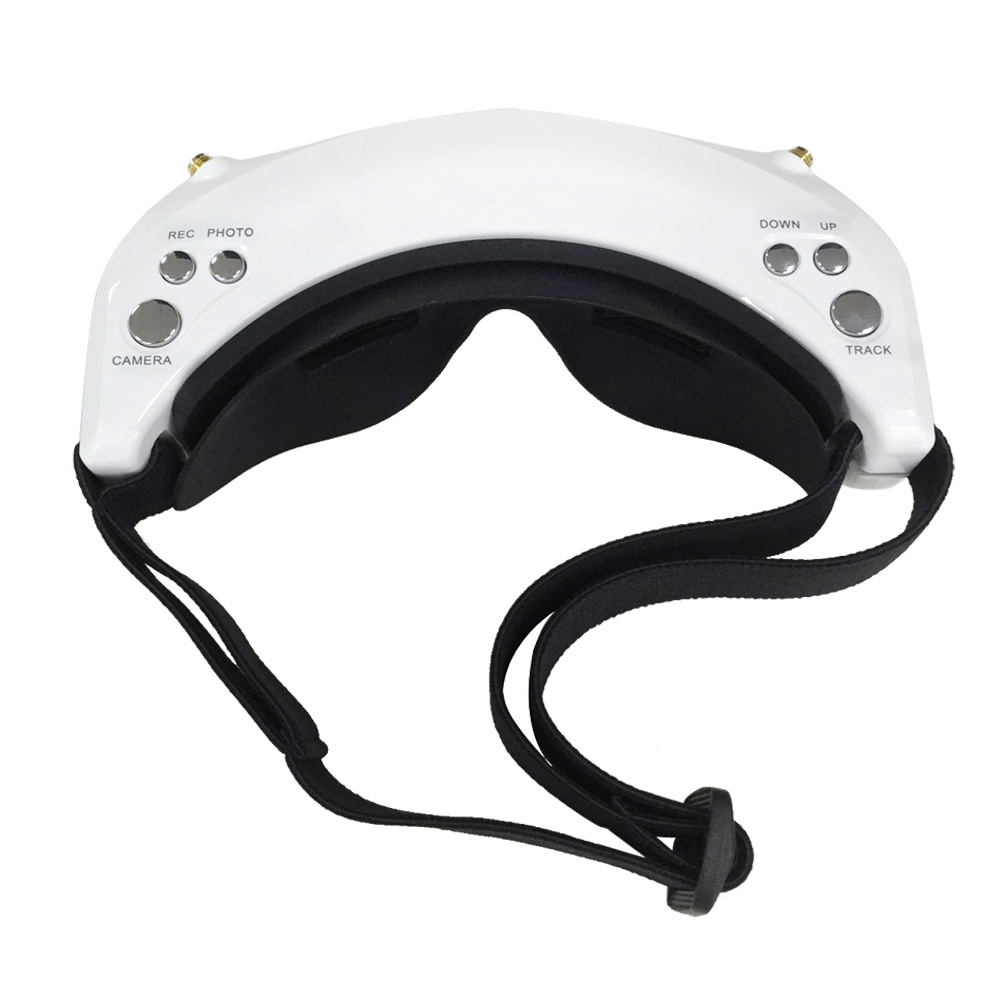 Skyzone SKY02S V+ 3D 5.8G 40CH FPV Goggles with Transmitter Camera Head Tracking HDMI DVR - White