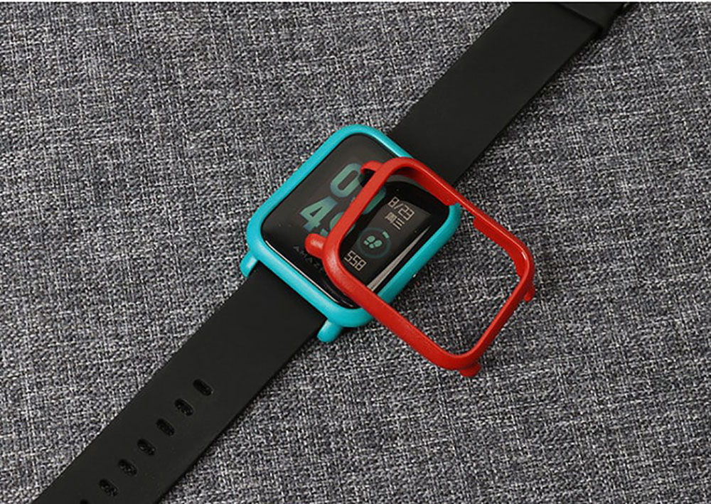 Protective Cover Case for Huami Amazfit  Bip Lite Smartwatch Dial Plate Multiple Color - Red