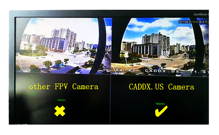 Caddx Turbo S1 D-WDR 600TVL 2.3mm 1/3" CCD Sensor 4:3 FPV Camera NTSC - Yellow