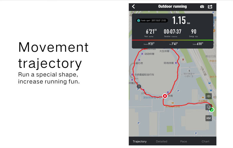 QS 90 Smartband Nordic 52832 Heart Rate Monitor Multi-language Calorie Calculation 0.96' HD OLED Bluetooth 4.0 - Red