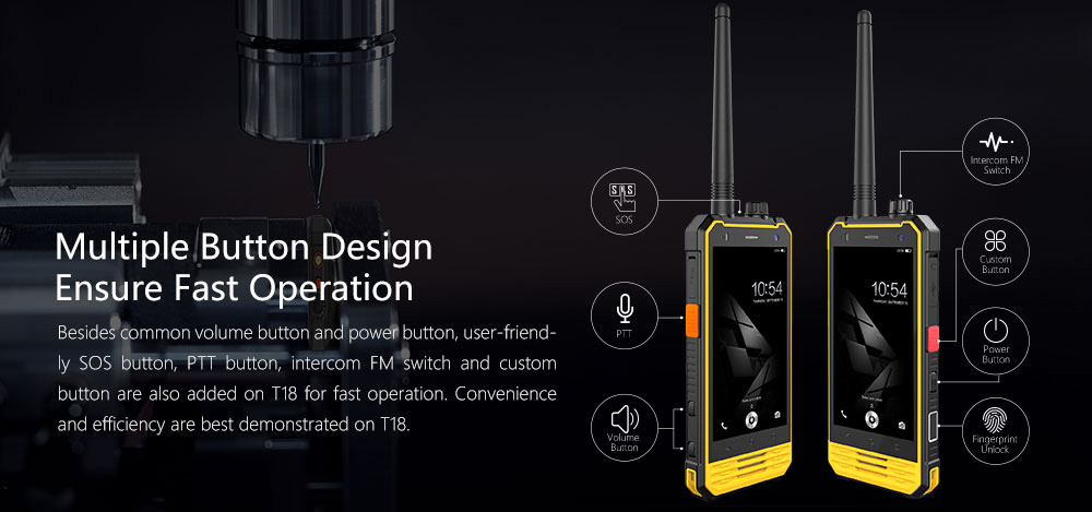 [HK Stock]NOMU T18 4.7 Inch IP68 Waterproof 4G LTE Smartphone 3GB 32GB MT6737T Quad Core 8.0MP Camera Android 7.0 5200mAh Qucik Charge NFC - Black