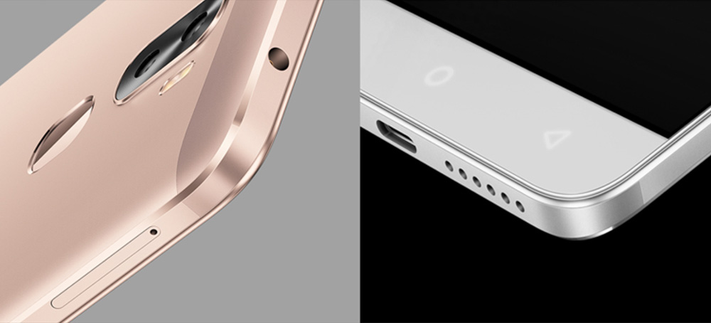 [HK Stock]Coolpad Cool dual R116 5.5 Inch Smartphone Dual 13.0MP Rear Camera Snapdragon 652 Octa Core 3GB 32GB 4000mAh Touch ID Type-C Metal Body - Gold