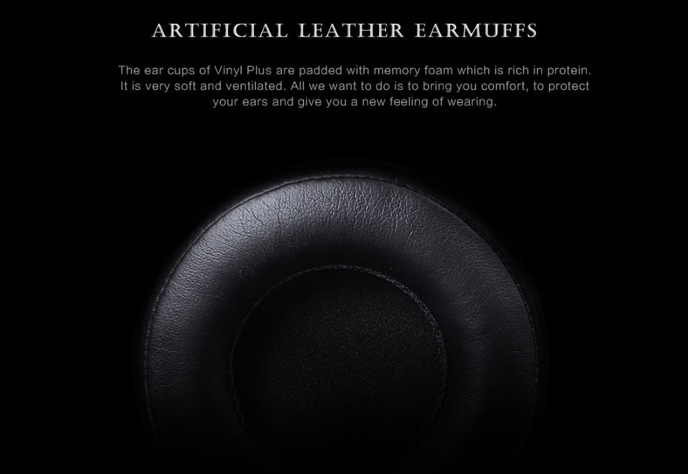 Bluedio Vinyl Plus Wireless Bluetooth Headphones with Mic 3D Sound - Black