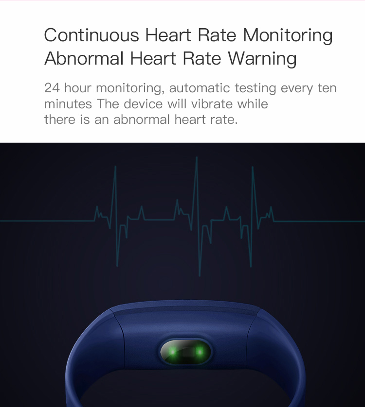 V10 Smart Bracelet 0.96" TFT Bluetooth 4.0 64KB RAM 512KB ROM Pedometer Heart Rate Sleep Monitor Multi-language IP*7 Water Resistant for Android iOS  - Black