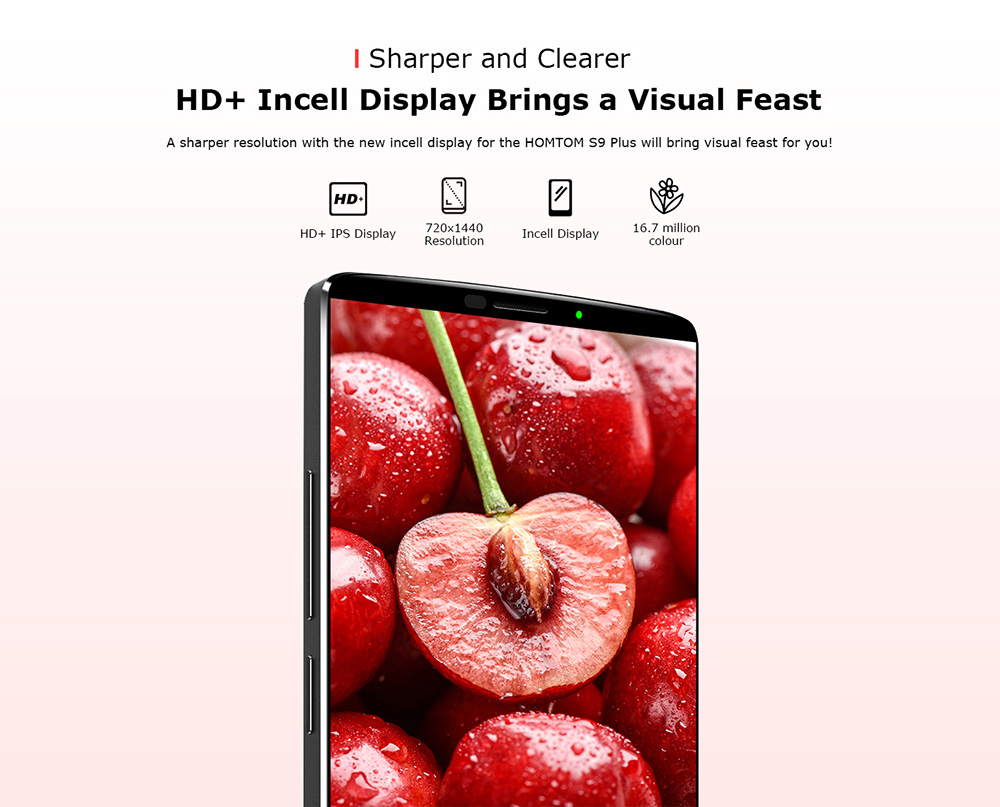 [HK Stock]HOMTOM S9 Plus 5.99 Inch Smartphone 4GB 64GB MT6750T Octa Core 16.0MP + 5.0MP Dual Rear Camera Android 7.0 Touch ID 4050mAh Fast Charge - Blue