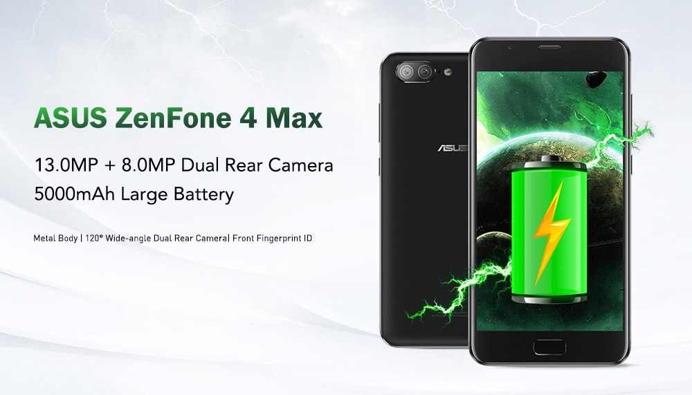Asus Zenfone 4 Max Zc550tl 5 5 Inch 3gb 32gb Smartphone Black
