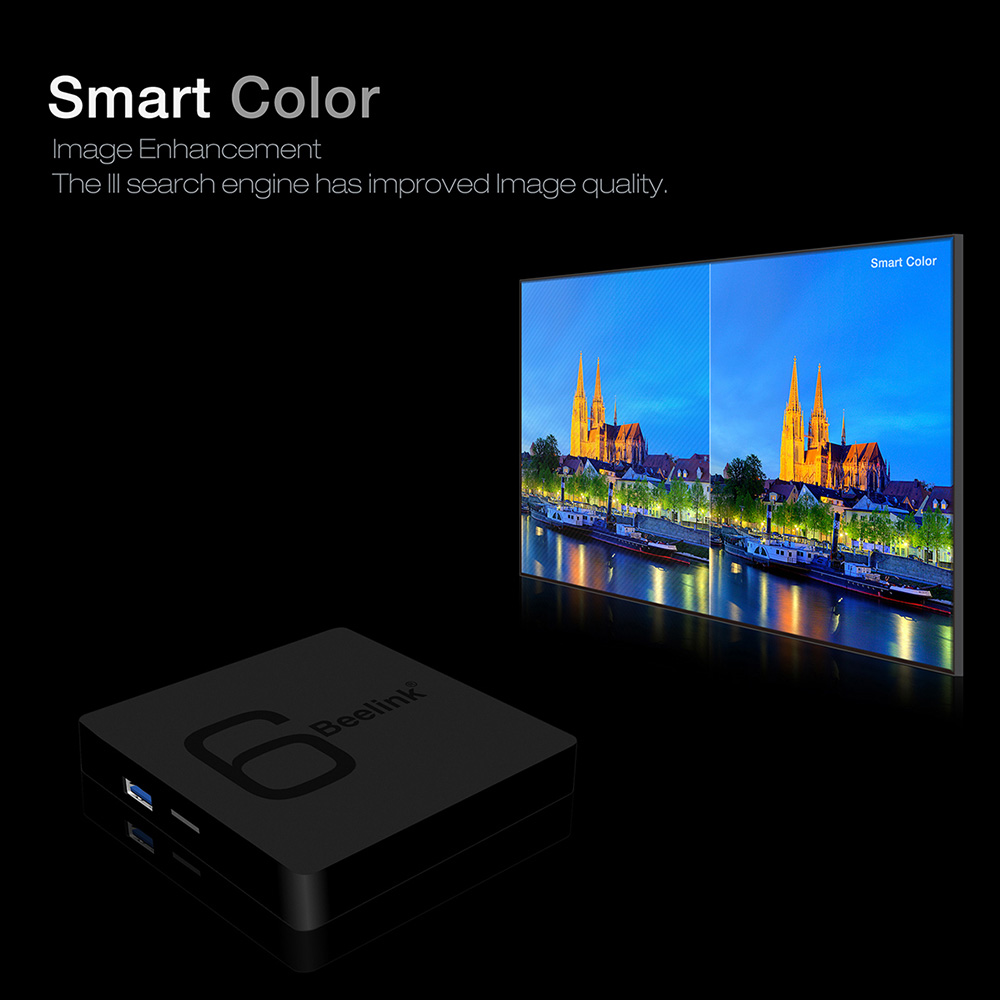 Beelink GS1 6K Android 7.1 Allwinner H6 2GB/16GB TV BOX 802.11AC WIFI Gigabit LAN HDMI Bluetooth USB3.0